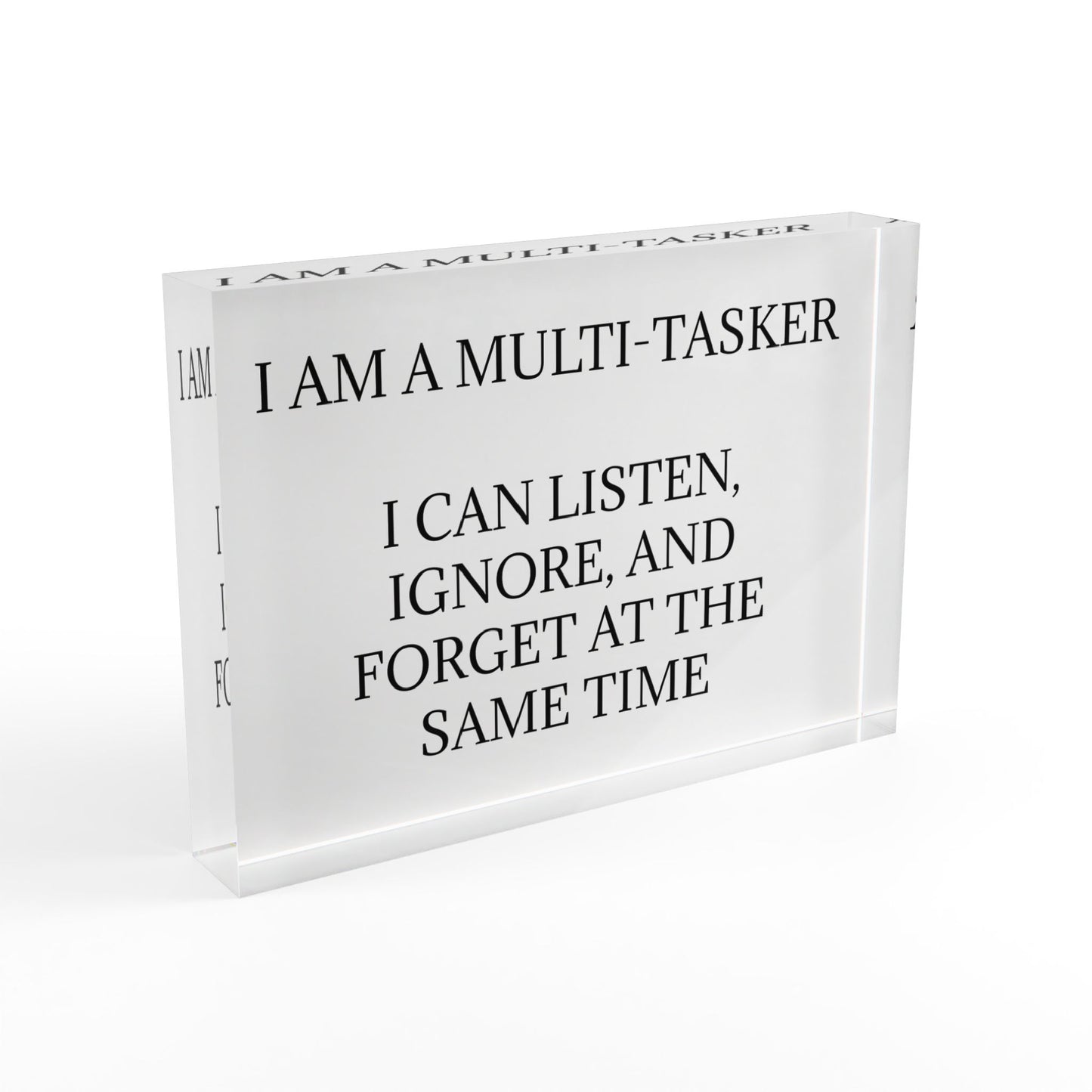 Multi-Tasker Acrylic Photo Block