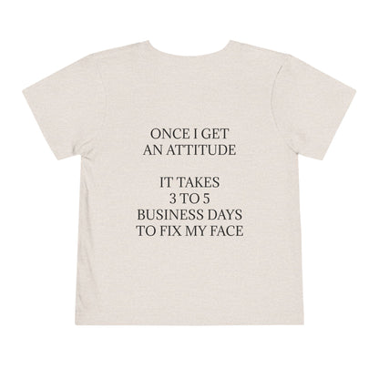 Fix My Face Toddler Unisex Short Sleeve Crewneck Tee