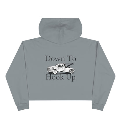 Down To Hook Up Women's Crop Hoodie