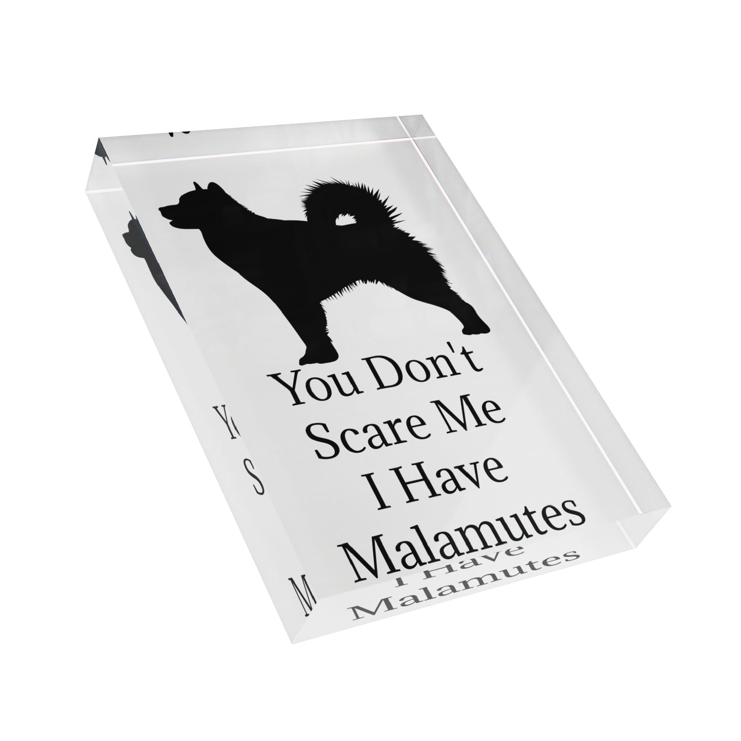 You Don't Scare Me Acrylic Photo Block