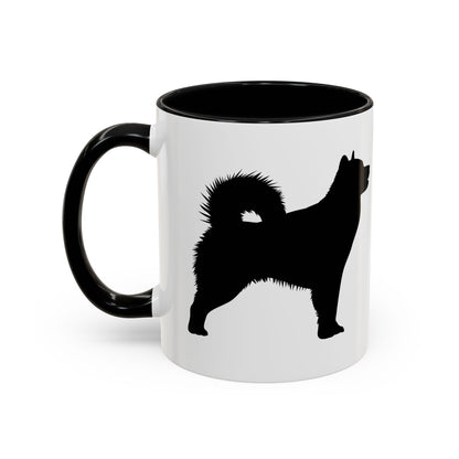 Malamute Silhouette 2-Tone Coffee Mug