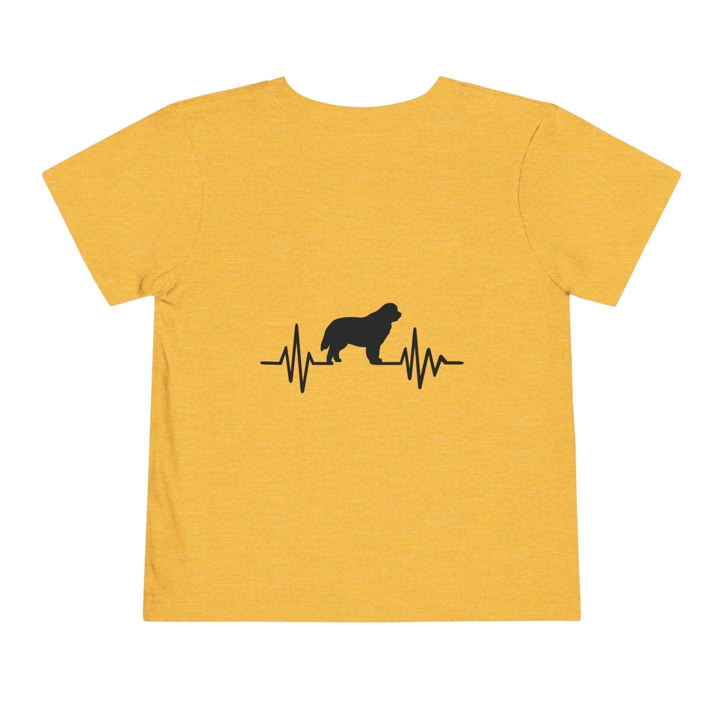 My Heart Beats For Newfies Toddler Unisex Short Sleeve Crewneck Tee