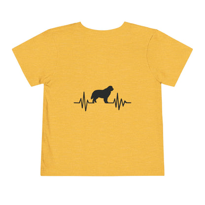 My Heart Beats For Newfies Toddler Unisex Short Sleeve Crewneck Tee
