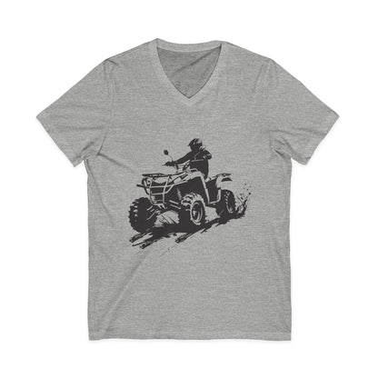 Slingin' Mud Quad Unisex Short Sleeve V-Neck Tee
