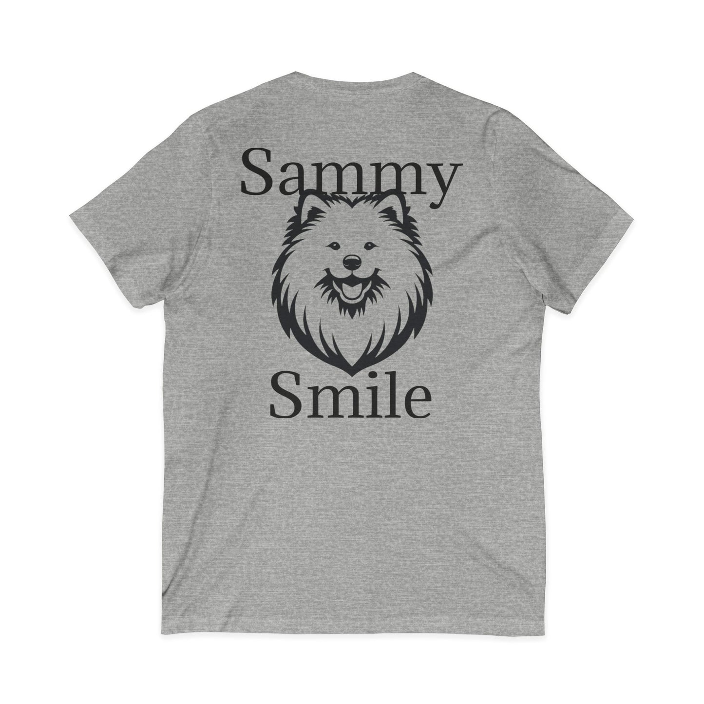 Sammy Smile Unisex Short Sleeve V-Neck Tee