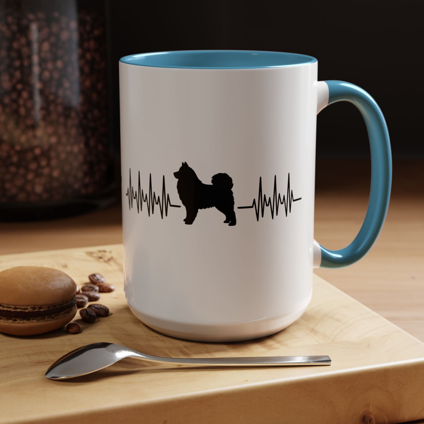 My Heart Beats For Samoyeds 2-Tone Coffee Mug