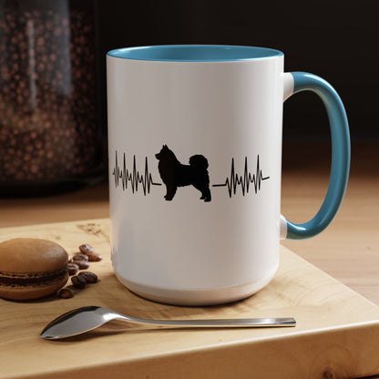 My Heart Beats For Samoyeds 2-Tone Coffee Mug