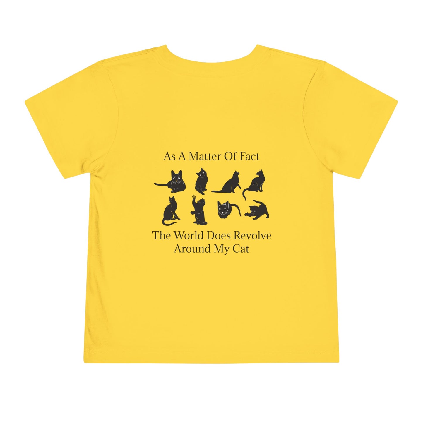 Matter Of Fact Cat Toddler Unisex Short Sleeve Crewneck Tee