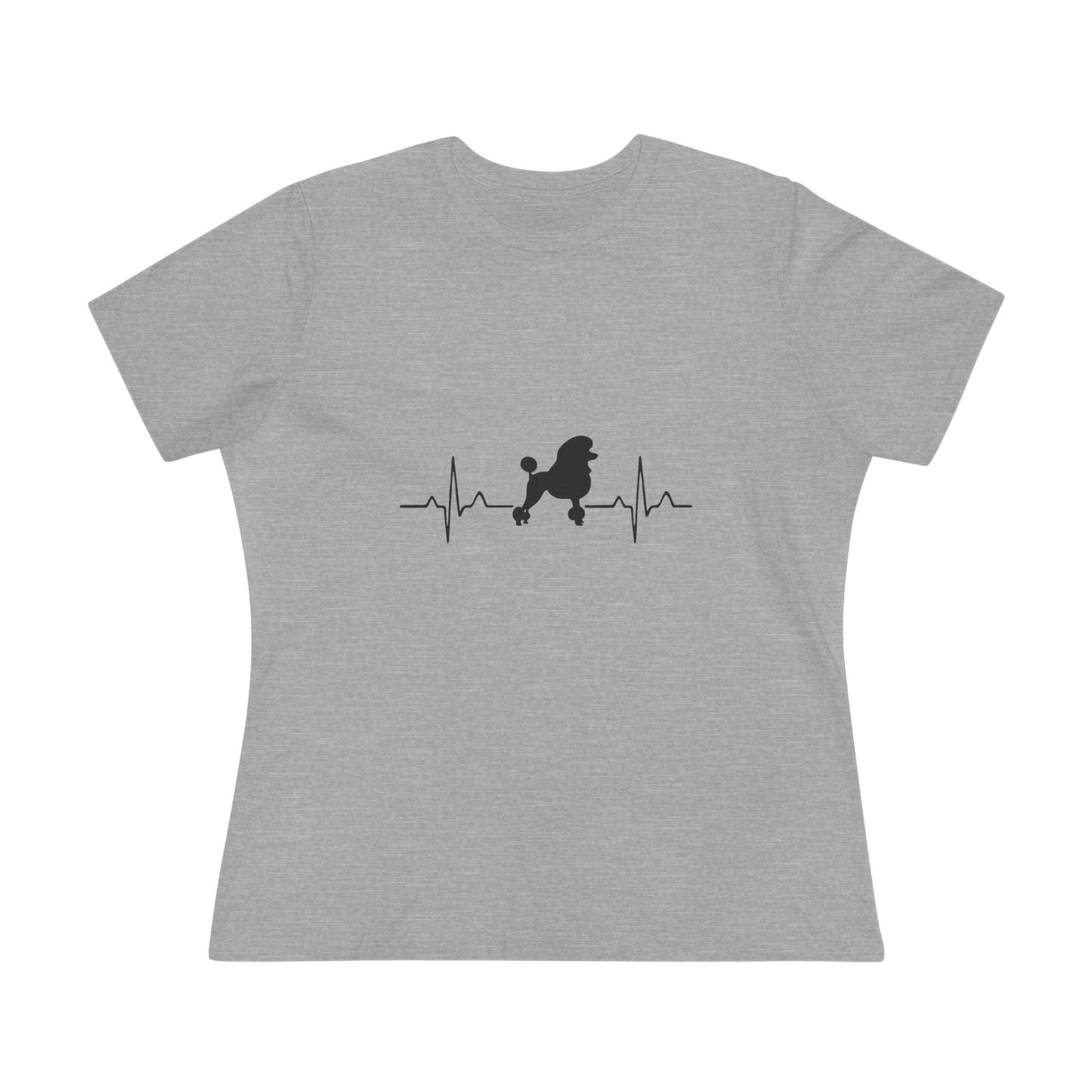 My Heart Beats For Poodles Women's Short Sleeve Crewneck Tee