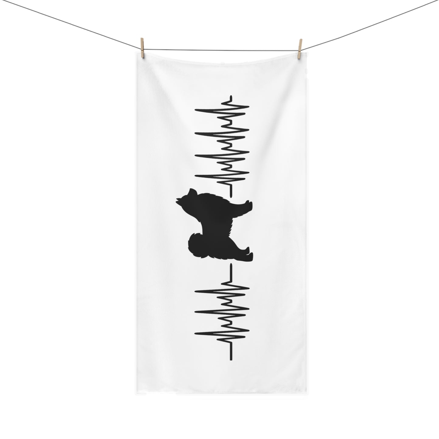 My Heart Beats For Samoyeds Mink-Cotton  Beach Towel