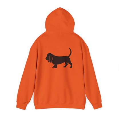 Basset Hound Silhouette Unisex Hoodie