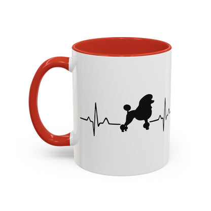 My Heart Beats For Poodles 2-Tone Coffee Mug