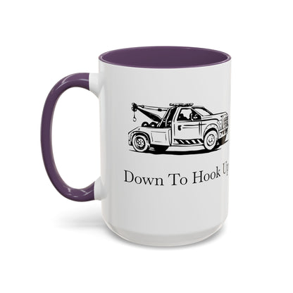 Down To Hook Up 2-Tone Coffee Mug