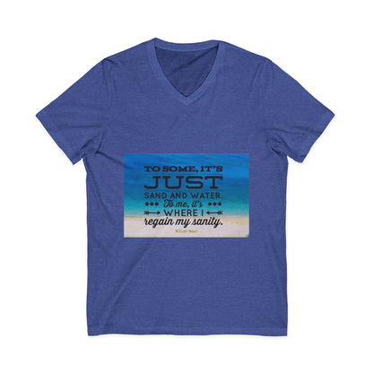 Dr. Beach Unisex Short Sleeve V-Neck Tee