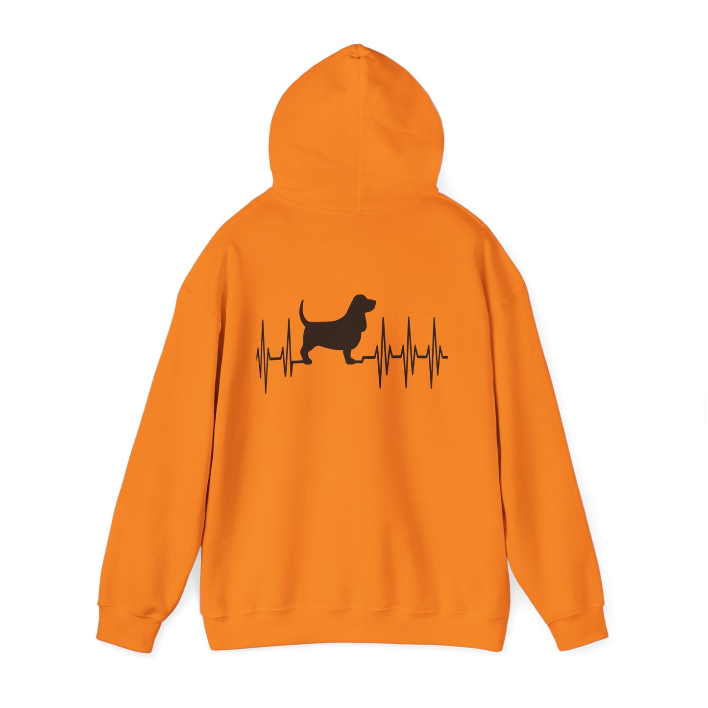 My Heart Beats For Basset Hounds Unisex Hoodie