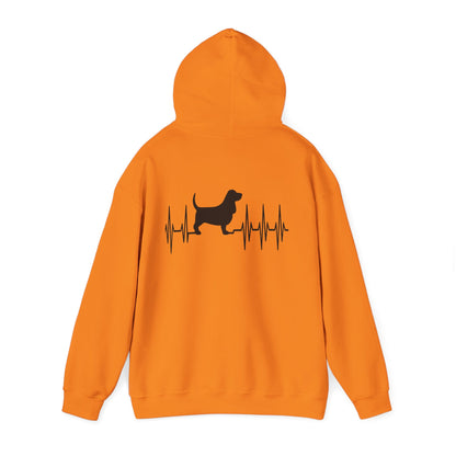 My Heart Beats For Basset Hounds Unisex Hoodie