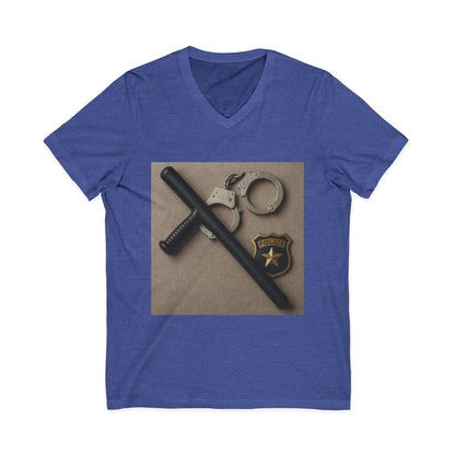 Law Enforcement Appreciation Unisex Short Sleeve V-Neck Tee