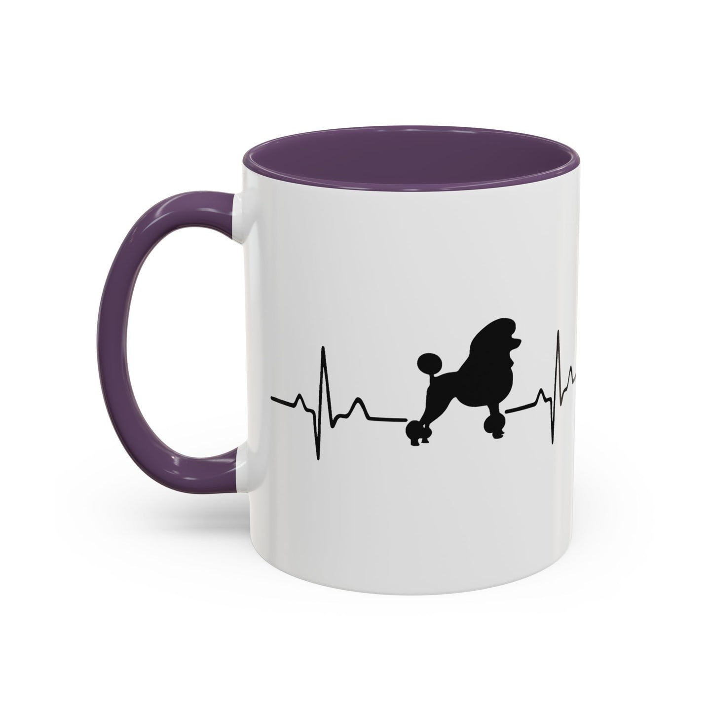 My Heart Beats For Poodles 2-Tone Coffee Mug