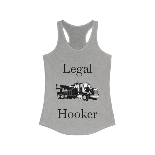 Legal H**ker Heavy Tow Truck Women's Racerback Tank