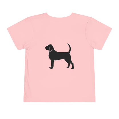 Bloodhound Silhouette Toddler Unisex Short Sleeve Crewneck Tee