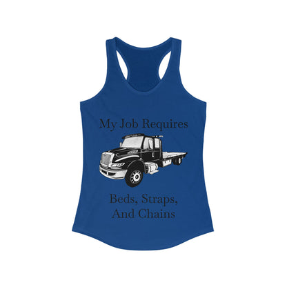 Beds, Straps, And Chains Women's Racerback Tank