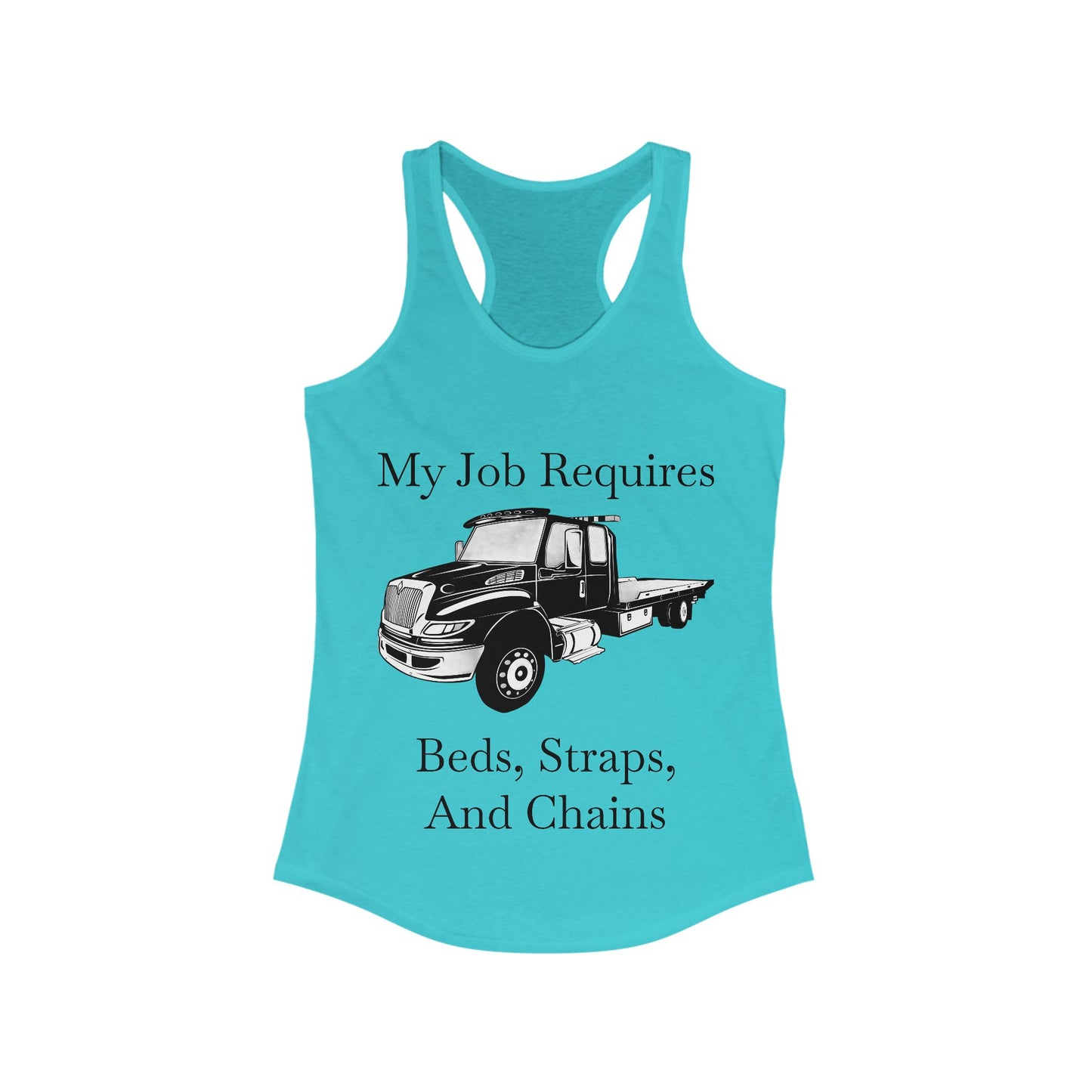 Beds, Straps, And Chains Women's Racerback Tank