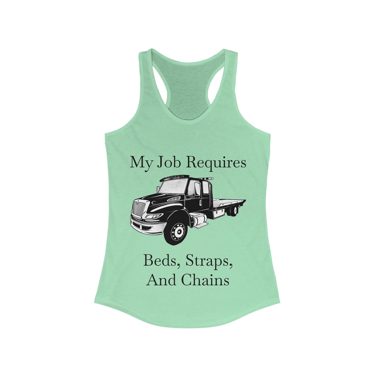 Beds, Straps, And Chains Women's Racerback Tank