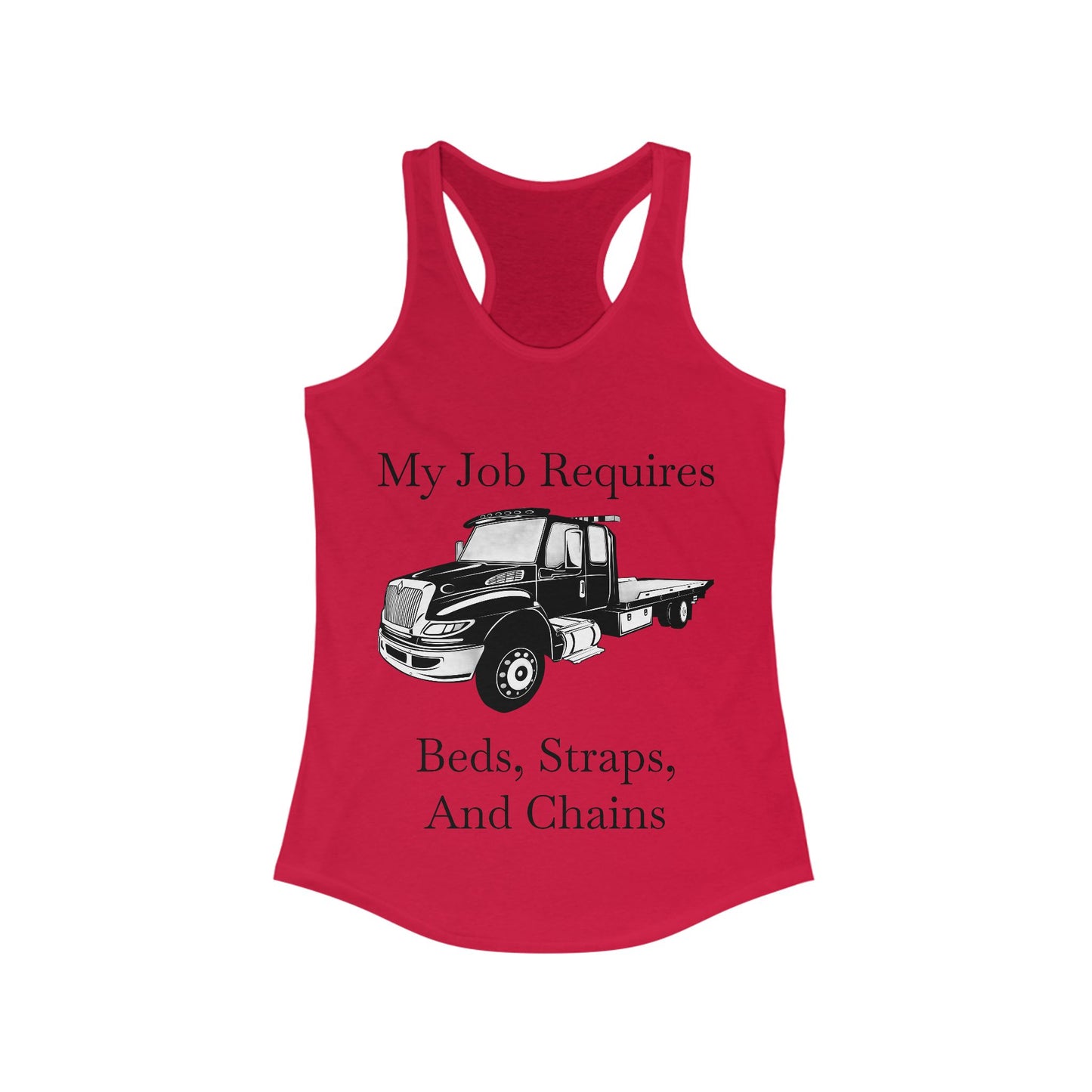 Beds, Straps, And Chains Women's Racerback Tank