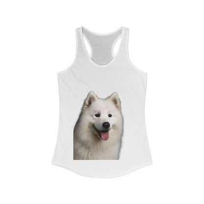 Samoyed Head Women's Racerback Tank