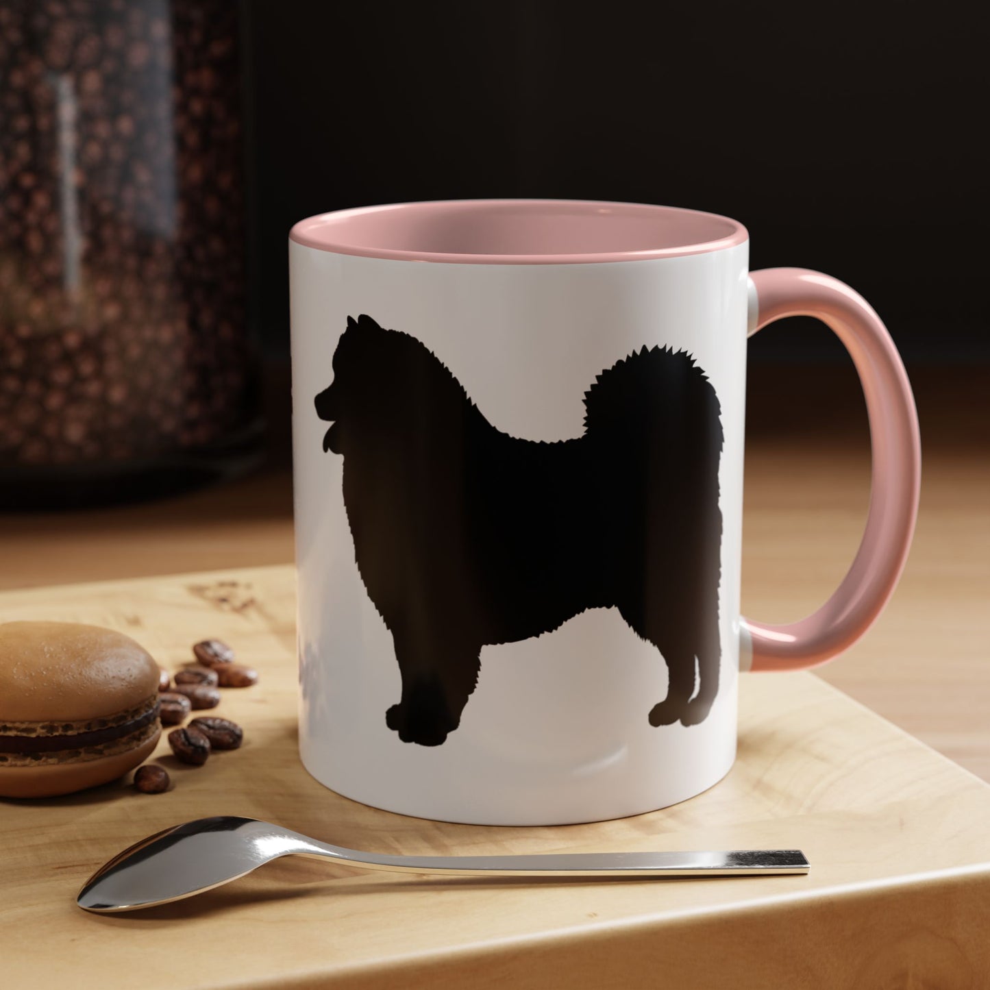 Samoyed Silhouette 2-Tone Coffee Mug