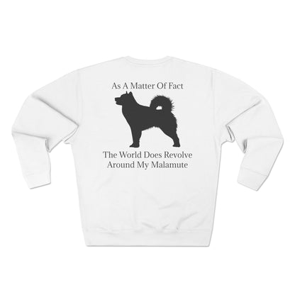 Matter Of Fact Malamute Unisex Crewneck Sweatshirt