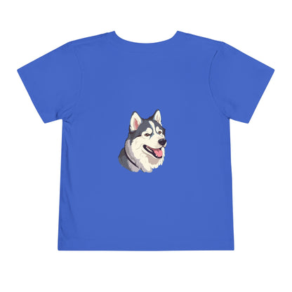 Malamute Head Toddler Unisex Short Sleeve Crewneck Tee