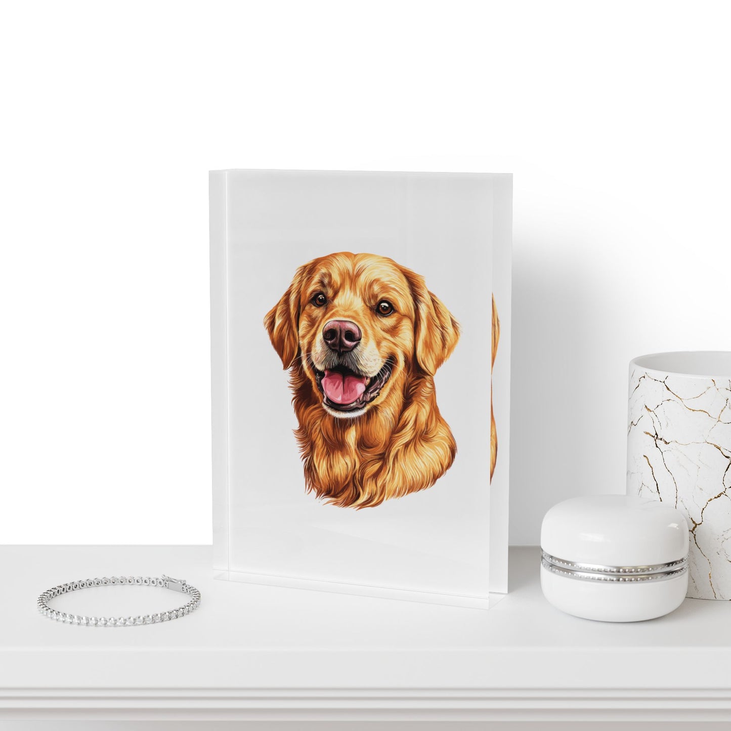 Golden Head Acrylic Photo Block