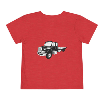 Flatbed Tow Truck Toddler Unisex Short Sleeve Crewneck Tee