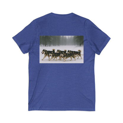 Mush On Unisex Short Sleeve V-Neck Tee