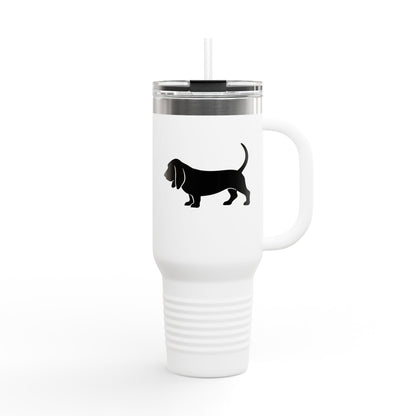 Basset Silhouette Insulated Travel Mug