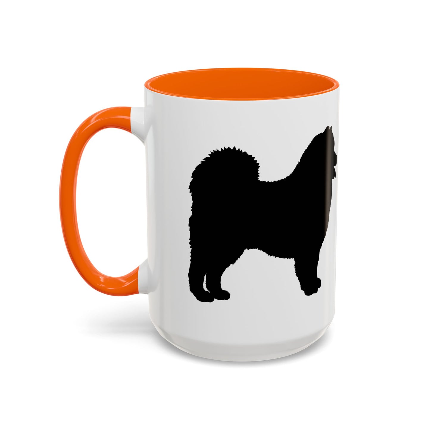 Samoyed Silhouette 2-Tone Coffee Mug