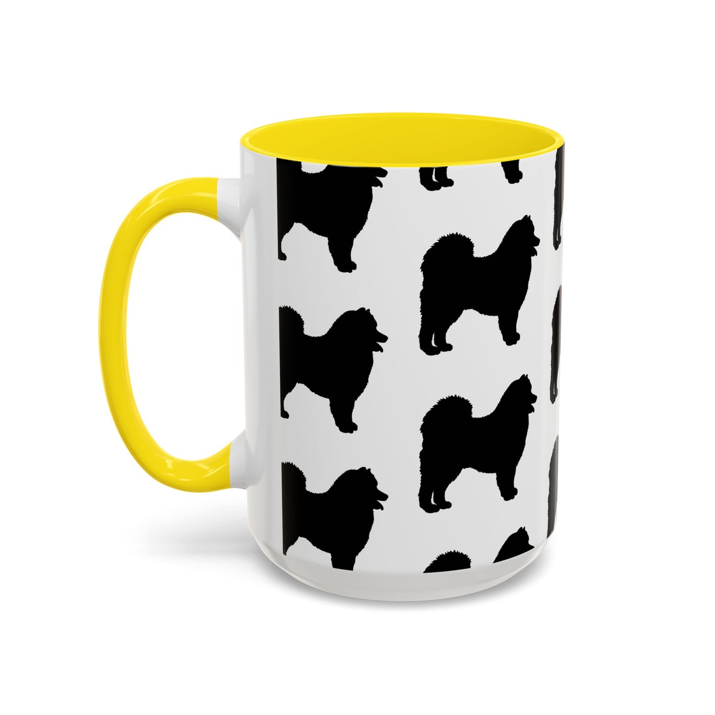 Samoyed Silhouette 2-Tone Coffee Mug