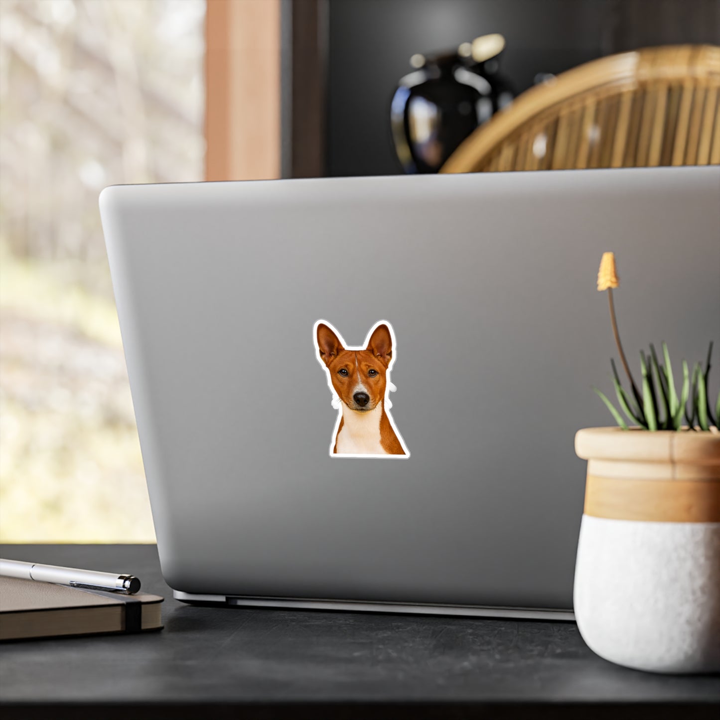 Basenji Head Vinyl Decal