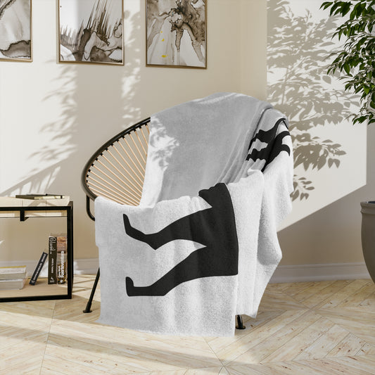 Basenji Silhouette Velveteen Microfiber Blanket