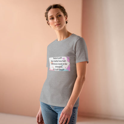 Note To Self Women's Short Sleeve Crewneck Tee