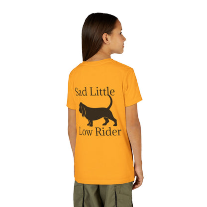 Sad Little Low Rider Youth Unisex Short Sleeve Crewneck Tee