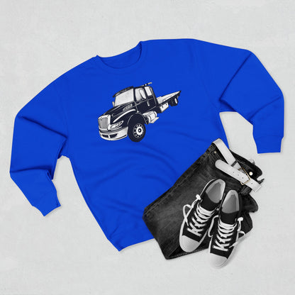 Flatbed Tow Truck Unisex Crewneck Sweatshirt