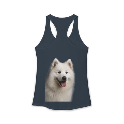 Samoyed Head Women's Racerback Tank