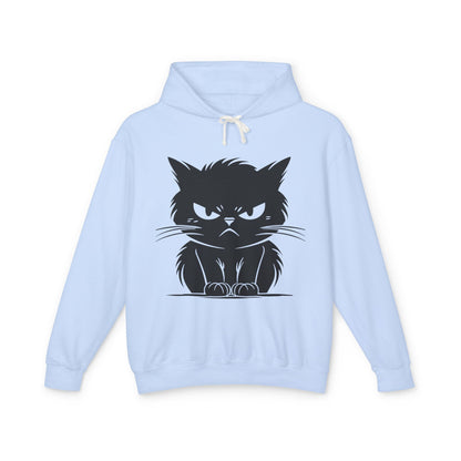 Angry Cat Unisex Lightweight Hoodie