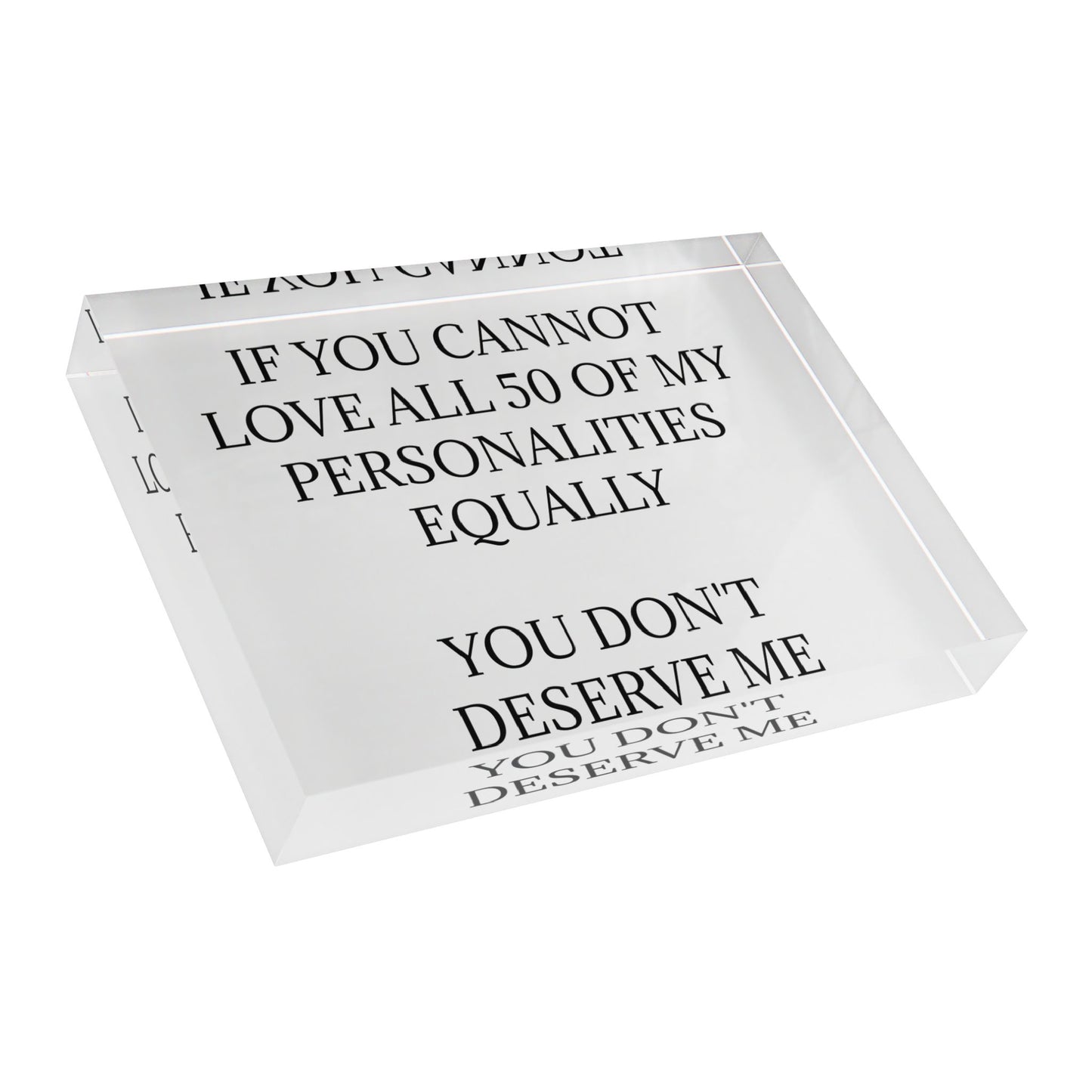 50 Personalities Acrylic Photo Block