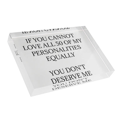 50 Personalities Acrylic Photo Block