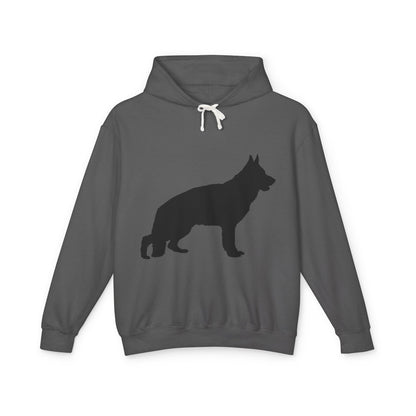 German Shepherd Silhouette Unisex Lightweight Hoodie