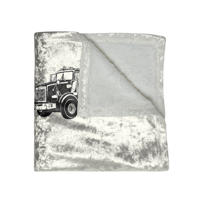 Heavy Tow Truck Crushed Velvet Blanket
