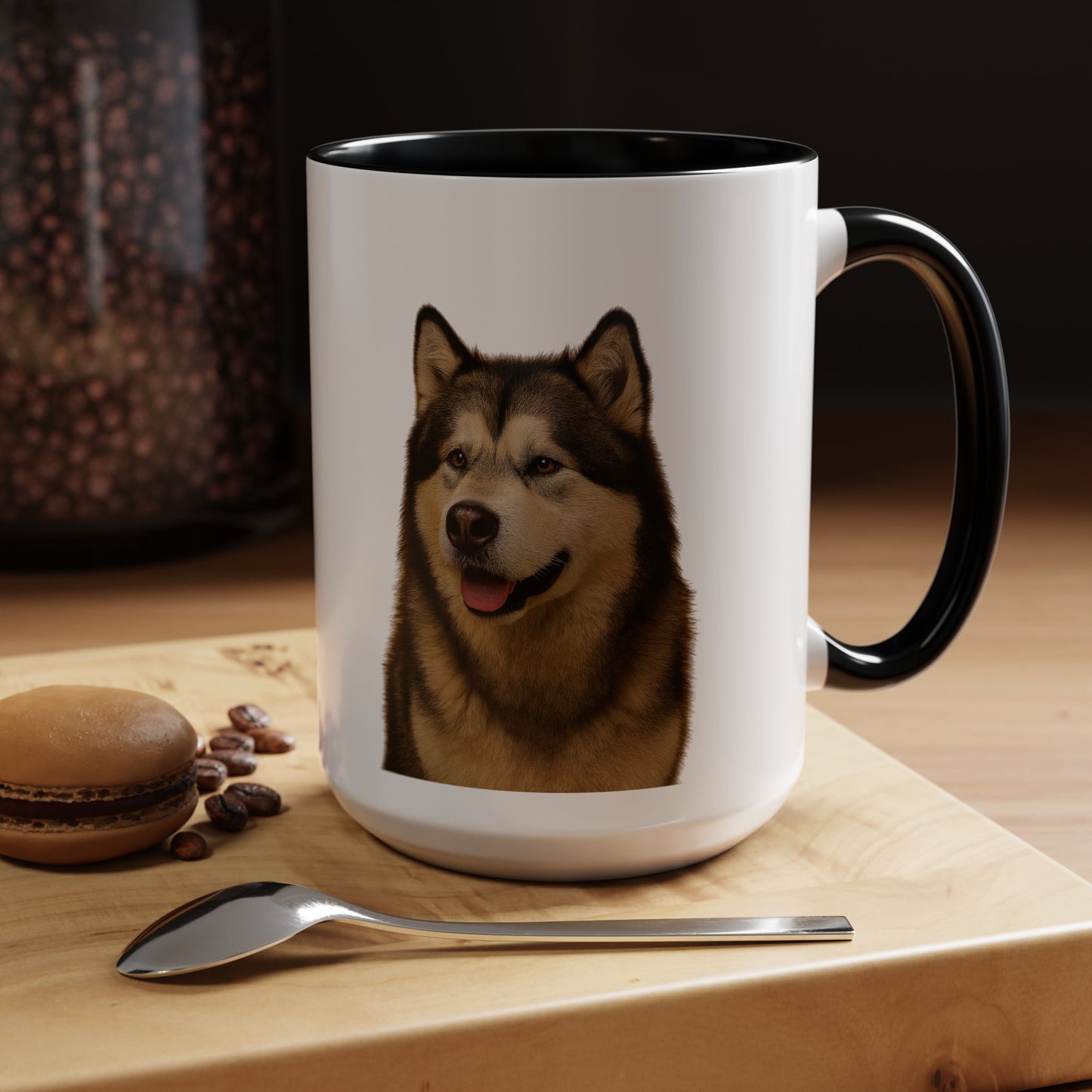 Malamute Head 2-Tone Coffee Mug